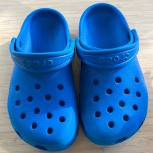 EUC Blue Crocs Little Kids Size 12